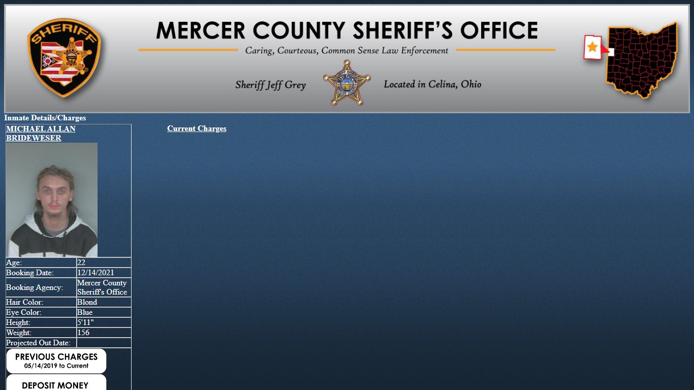 Mercer County Sheriff's Office Jail Inmate Search